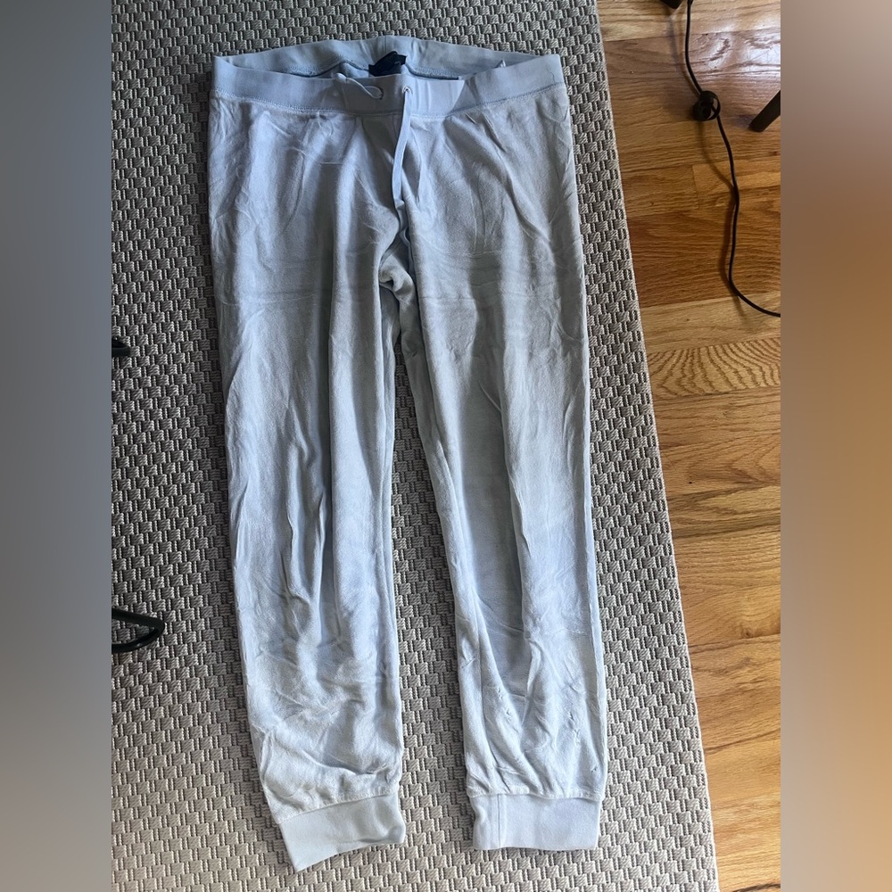 Juicy Couture Black Label Ice Blue Women's Velour Joggers
